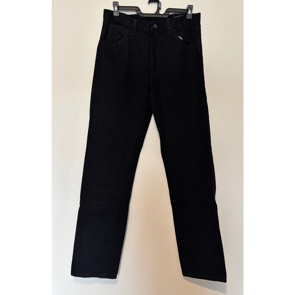 Rustler NWT Men's Size 34x34 Classic Regular Fit Straight Leg Black Denim Jeans